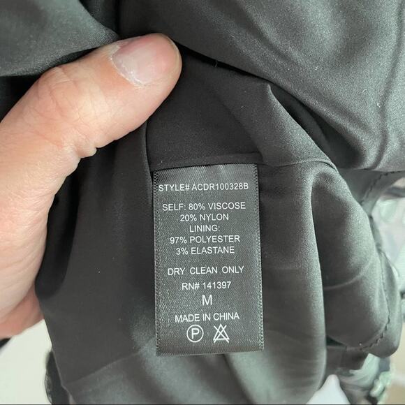 ASTR the Label Gabi Dress Dark Slate Leopard Size Medium NWT - Picture 7 of 7